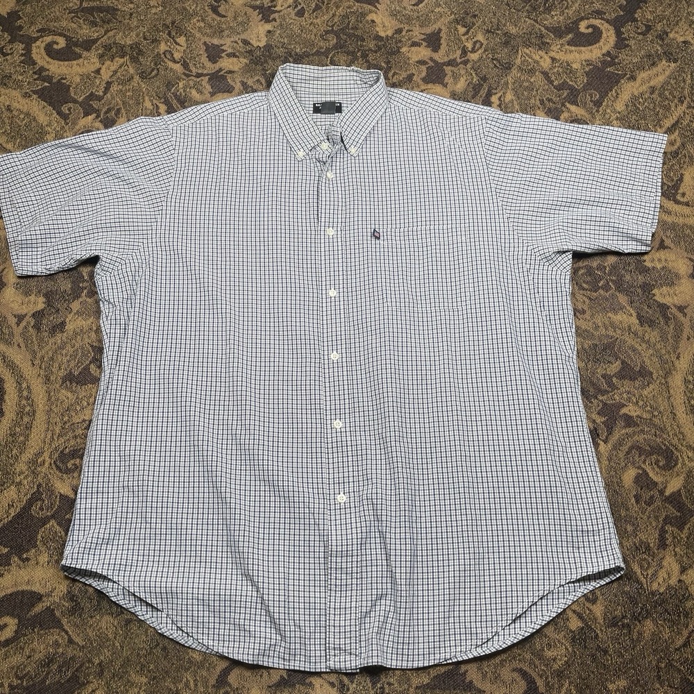 Vtg 90s Ralph Lauren Jeans Co Button Down Shirt Mens Size XL Mini Plaid